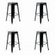 Conjunto com 4 Banquetas Iron Preto