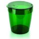 Lixeira 5 Litros Verde Para Banheiro Ou Cozinha Com Tampa