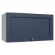 Armário Aéreo 60 cm 1 Porta Basculante Branco/Azul Vik Madesa