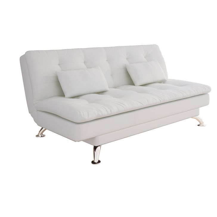 Sofá-Cama 3 Lugares Casal Premium Branco