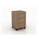 Gaveteiro para Escritório Home Office ME4108 MDP Amendoa G69 - Gran Belo