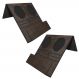 Kit 02 Esteiras Bandejas Com Suporte Para Copos e Controle Para Sofá MDF Tabaco G20 - Gran Belo