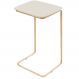 Mesa de Apoio Slim Off White em Metal Ouro