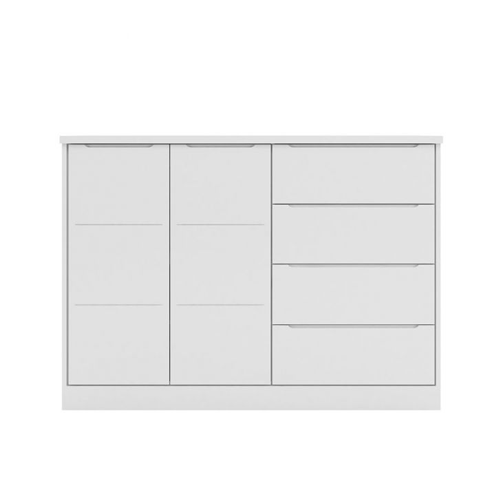 Cômoda Infantil Pérola 2 PT 4 GV Branca