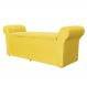 Calçadeira Baú Casal 140 cm Cancun Suede Amarelo - DS Estofados