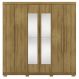 Guarda Roupa Casal 6 Portas 2G Espelho 218 cm Nature VLR