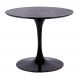 Base Mesa Saarinen Tulip Jantar Redonda Preta - 124 a 150cm