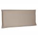Cabeceira Painel Casal 1,40m Veneza Suede Bege - Pallazio