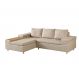Image of Sofá 4 Lugares Clássico com Chaise Esquerdo e Entrada USB Linho Bege ES745UP77QUGMOB