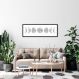 Quadro Fases da Lua Drawn Art 120x43 Caixa Preto