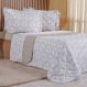 Kit Colcha King 200 Fios Estampada New 100% Algodão 260x280cm Rayon