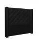 Cabeceira Vicenza Para Cama Box Solteiro 90 cm Corino Preto - D'Rossi