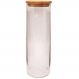 Pote Hermético 1650ml Vidro Borosilicato Tampa Bambu Vika