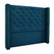 Cabeceira Decorativa Queen Size 1,84M Loewe Veludo Azul Marinho G63 - Gran Belo