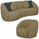 Jogo Sofa 240 cm 3 Lug E Poltrona 1 Lug Passion TCE 1025 Linho Moll
