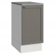 Balcão de Cozinha 40 cm 1 Porta Branco/Cinza Vik Madesa