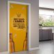 Adesivo de Porta Uma Paixão Chamada Cerveja-83X210Cm