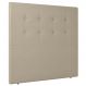 Cabeceira Cama Box Casal Queen Size Luana 160cm Sintético Bege - Desk Design