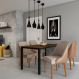 Conjunto com 2 Cadeiras de Jantar Rubi II Imbuia e Off White