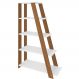Estante Multiuso com 05 Prateleiras Star A02 134x82 Freijó Branco - Lyam Decor