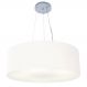 Pendente Cilíndrico Md-4070 Cúpula em Tecido 80x30cm Branco - Bivolt