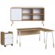 Conjunto Escritório 3 Peças 28001X995X998 Hanover Branco Artesano