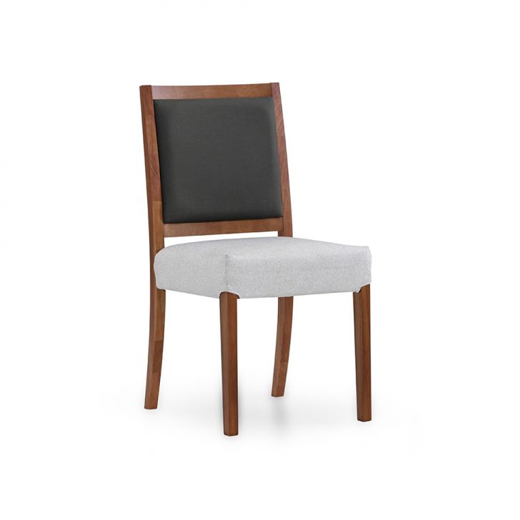 Cadeira Yang Linho Cru e Chumbo Esverdeado