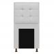 Cabeceira Copenhague 90 cm Solteiro Suede Branco - Amarena Móveis