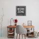 Quadro Work Zone 60x60 Sem Moldura