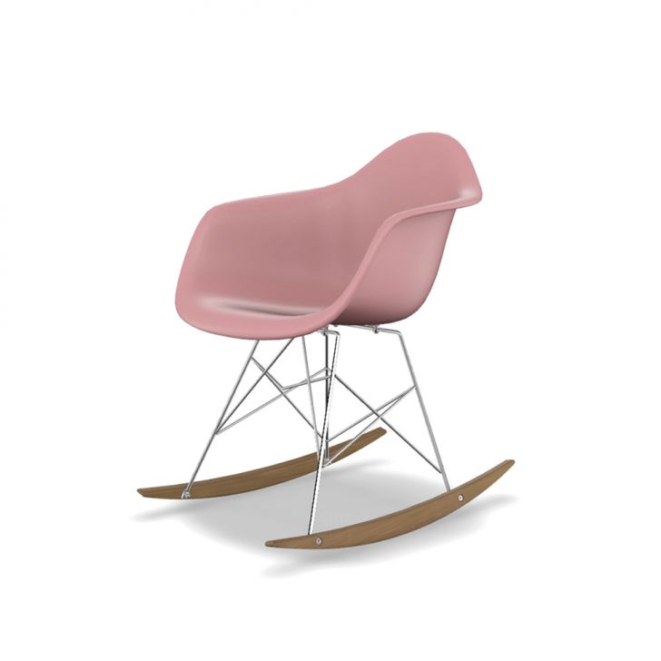 Cadeiras Eames Arm Balanço Rosa