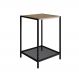 Mesa Lateral York 58cm Estrutura Preto Fosco - Hanover