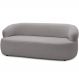 Sofá 3 Lugares Orgânico Sala de Estar Living 170cm Carmen F04 Veludo Cinza - Lyam Decor