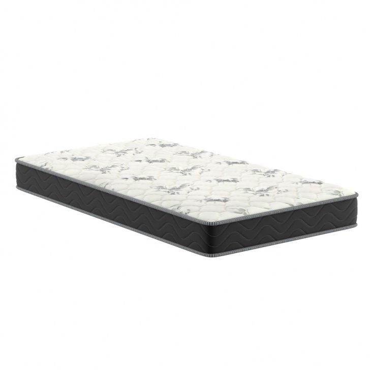 Colchão Solteiro King Jade D28 (20x108x198) Preto E Branco