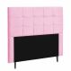 Cabeceira Solteiro Strass Jordania 90 CM Suede Rosa - D A Decor