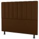 Cabeceira Cama Box Solteiro Cora 90cm Suede Terracota - Desk Design