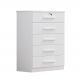 Cômoda Ipanema 5 Gavetas D'Doro Branco