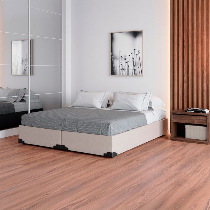 Base Para Cama Box King Joe (36x193x203 ) Linho Cru