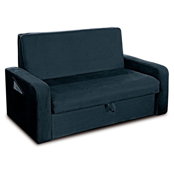 Sofá-Cama Daiane Veludo Light Petróleo