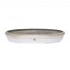 Vaso Bacia Decorativo Osaka Branco Gold Viatnamita P 7x46x35 cm - D'Rossi