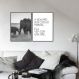 Quadro Frase Amor de Mãe 88x60 2-60x43 Filete Preto