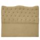 Cabeceira Casal 140cm Dunas Veludo Bege - Montanaris Decor