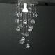 Lustre Chuva de Cristais para Corredor 35cm