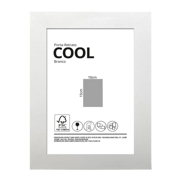 Porta-Retrato 10x15 Cool Branco