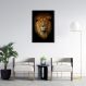 Quadro Leão de Juda 100x70 Filete Branco