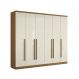 Guarda-Roupa Casal Canadá 6 Portas 8 Gavetas Atacama e Off White