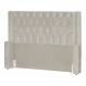 Cabeceira Estofada Para Cama Box Casal Queen Emma Suede Bege - DS Estofados