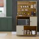 Cozinha Compacta Vini 2 Portas Nature e Off White