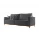Image of Sofá 3 Lugares Riviera Veludo Cinza 230 cm MO895UP67GDGMOB