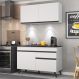 Armário de Cozinha Compacta 2 peças com Leds MP2012.964 Veneza Up Multimóveis Branco