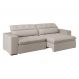 Image of Sofá 3 Lugares Retrátil e Reclinável com USB Jazz Molas Suede Marfim 230 cm MO895UP67VBOMOB